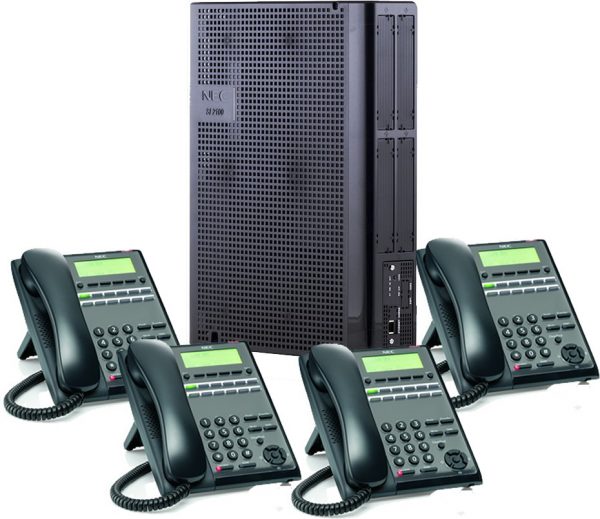 nec_sl2100_phone_system with 4 handsets